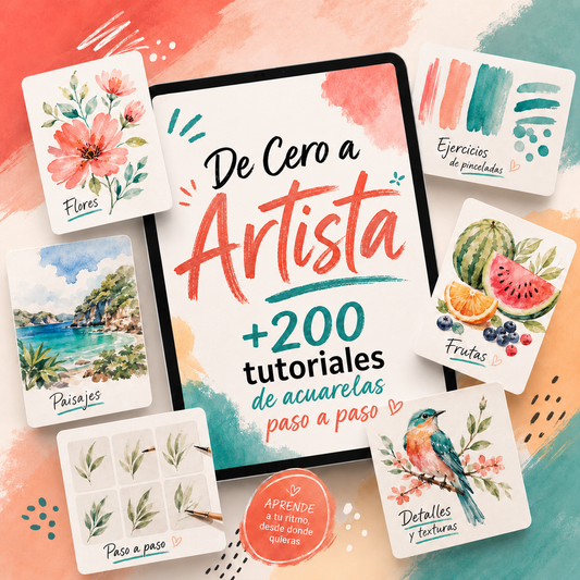 De cero a Artista™ — El Sistema de Acuarela en 10 Minutos al Día
